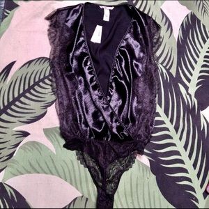 Victoria’s Secret Very Sexy Satin/Lace Bodysuit